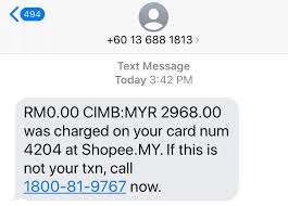 Input the bank code and bank account provided in checkout confirmation. Three Fake Cimb Bank Call Sms Scams Tech Arp