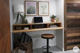 It was a closed off area over our front porch and it would have been completely wasted and valuable space! Floating Wood Desk Diy Novocom Top