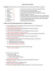 Built by trivia lovers for trivia lovers, this free online trivia game will test your ability to separate fact from fiction. Julius Caesar Test Review Answers Doc Julius Caesar Test Review Matching Match The Character On The Left With The Correct Character Description On The Course Hero