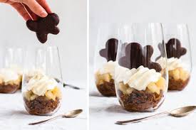 Stelle das weihnachtliche lebkuchen dessert im glas nun bis zum servieren na, wer möchte jetzt auch einen löffel schoko lebkuchen dessert mit birnen und schlagsahne? Weihnachtliches Schoko Lebkuchen Dessert Im Glas Madame Dessert