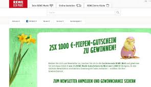 Über diesen link kannst du dein gewinnspielcode eintragen. Rewe Oster Gewinnspiel 25 Mal 1 000 Euro Gutschein Gewinnspieletipps De