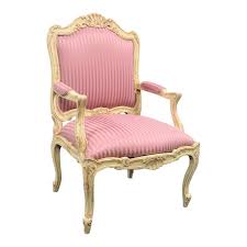 Louis Xv Pink Upholstered Carved Distressed Chair Distressed Chair Chair Old Chairs