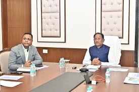 मुख्यमंत्री श्री विष्णु देव साय और केंद्रीय जल शक्ति मंत्री श्री सी. आर.  पाटिल की संयुक्त अध्यक्षता में “जल संचय-जन भागीदारी 2.0” अभियान की ...