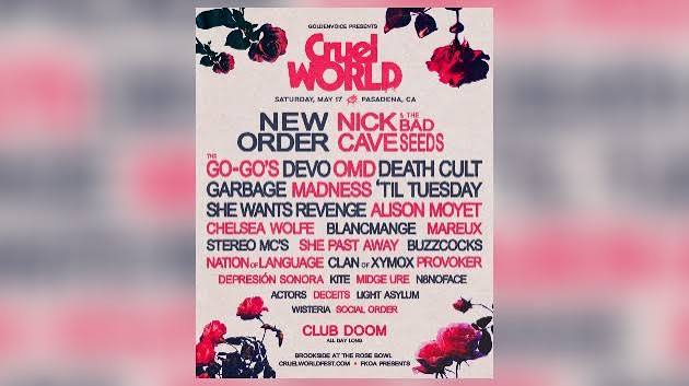 New Order headlining 2025 Cruel World Festival – 105.7 The Point