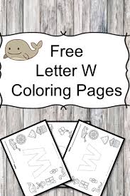 Foster the literacy skills in your child with these free, printable coloring pages that can be easily assembled int. 3 Free Letter W Coloring Pages Easy Download