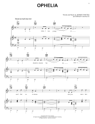 The Lumineers Ophelia Sheet Music Notes Chords The Lumineers Sheet Music Learn Piano Songs