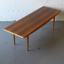 Fees apply to the hammer price: Gordon Russell Walnut And Beech Coffee Table By Trevor Chinn British Modern