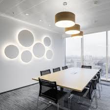 We Were Able To Combine Design With Practicality The Chosen Form Of The Ceiling Meeting Room Design Office Meeting Room Design Modern Office Design