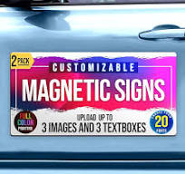 2-Pack,12"x24" Custom Magnet Signs in Full Color for Business and  Advertising, 30 mil Customized Vinyl Car Magnets, Personalized Magnetic  Sheets for ...