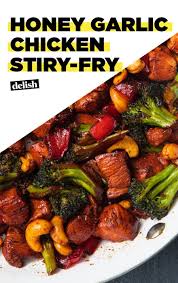 This Honey Garlic Chicken Stir Fry Is The Fastest Dinner Ever Recipe Garlic Chicken Stir Fry Honey Garlic Chicken Chicken Recipes