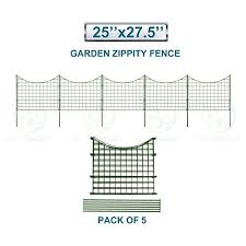Metal garden fencing at com. Solgear Wire Garden Border Fence Metal Fencing Flower Bed Edging Each Panel 25 High 27 5 Wide