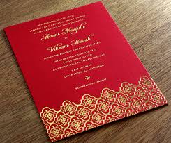 indian letterpress wedding invitation