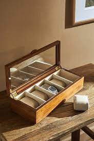 Wooden And Linen Watch Box Zara United Kingdom