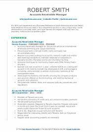 You know accounts receivable, accounts payable, payroll and more. Accounts Receivable Manager Resume Samples Qwikresume