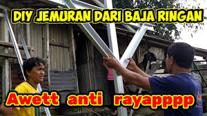 Meski cukup mahal, tapi baja ringan memiliki kualitas yang juga bagus dan dapat jadi alternatif. Bikin Jemuran Dari Baja Ringan Part 2 Cute766