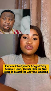 Chiefpriest alleged babymama m0ck him for not being able to go to USA for  Davido's wedding.