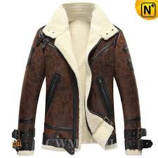 Milan Fur Lined Sheepskin Coat Cw861275 Cool Men S Bomber Jacket Best Fur Parka In Winter For Long Term In Leather Jacket Men Bomber Jacket Men Leather Jacket