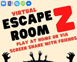 Virtual Escape Room Games Night Lockdown Zoom Screen Etsy In 2020 Escape Room Escape Room Game Virtual Games