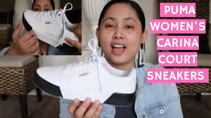 Puma x rhuigi suede mid trainers. Update Puma Women S Carina Court Sneakers Wear And Tear After 6 Months Youtube