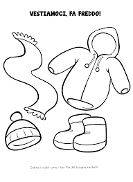 Disegni Indumenti Invernali Da Colorare Lavoretti Invernali Le Idee Della Scuola Immagini Di Scuola