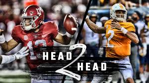 Jones says bama had to settle down to secure win vs. Head To Head Alabama Vs Tennessee Youtube