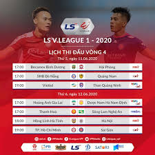 Lịch thi đấu bóng đá việt nam. Lá»‹ch Thi Ä'áº¥u Vong 4 V League 2020 Lá»‹ch Thi Ä'áº¥u Vi Lich