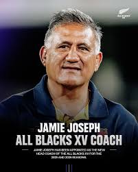 📰 Jamie Joseph has been appointed as the All Blacks XV coach for the 2025  and 2026 seasons. Jamie Mackintosh, David Hill, and Cory Jane will remain  as assistant coaches ahead of