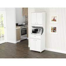 Red Barrel Studio Elliana Storage 71 Kitchen Pantry Microwave Storage Laminate Kitchen Microwave Cabinet