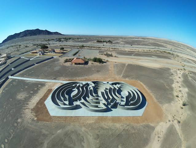 The Official Center of the World, Felicity, California - Drone Photography