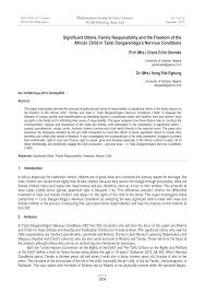 A modern classic in the african literary canon and. Pdf Significant Others Family Responsibility And The Freedom Of The African Child In Tsitsi Dangarembga S Nervous Conditions