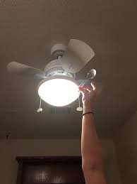 It's made from metal and has a turned center from which four curving arms extend outward. The Smallest Ceiling Fan I Ve Ever Seen Mildlyinteresting