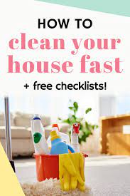 How To Clean Your House In 2 Hours (Or Less!) + Checklist!
