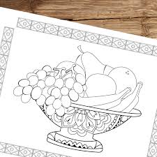 Supercoloring.com is a super fun for all ages: A Bowl Of Fruit Coloring Page Trail Of Colors