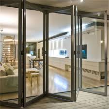 Slab door or prehung any size, or as glass insert only. China Bifold Doors Interior Floding Glass Door With Aluminium Frame China Hotel Modern
