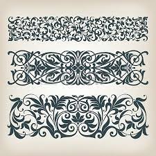 Baroque Ornament Border Baroque Ornament Retro Ornaments Vintage Embroidery