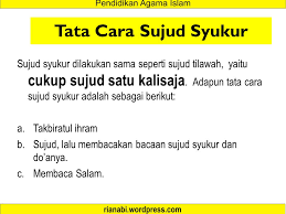 Atas segala karunia yang telah diberikan. 3 Macam Sujud Sujud Sahwi Sujud Tilawah Sujud Syukur Ppt Download