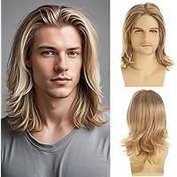 Amazon.com: FATMAUI Pelucas cortas de cabello rubio amarillo de los años 70  con raíz oscura sintética disfraz de Halloween peluca realista : Ropa,  Zapatos y Joyería