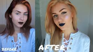 Here i share with you my transformation of going blonde to burgundy i hope you guys enjoy it as much as i did. Bleaching My Hair At Home From Burgundy To Golden Blonde Stella Youtube