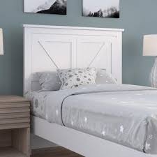 One twin size bed only features a bright white finish with contrasting sparkling acrylic crystal accented trim. Twin White Headboards You Ll Love In 2021 Wayfair