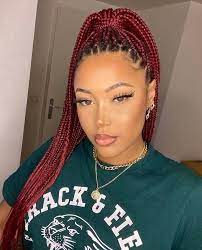 Grab your hair, and wrap all your braids in a high top knot. 40 Box Braids Hairstyles For Black Women To Try In 2021