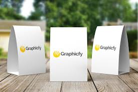 Download Paper Table Tent Mockup Vol 10 Graphicfy Mock Ups Template