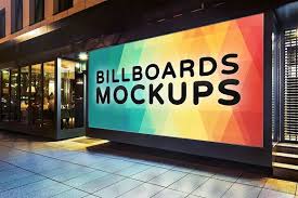 Billborad Mockups At Night Vol 2 By Mockups World On Creativemarket Billboard Mockup Billboard Design Mockup