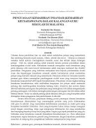 Mengukuhkan kesedaran mahasiswa/i berkenaan kepentingan menguasai kemahiran insaniah (ki). Penguasaan Kemahiran Insaniah Kemahiran Keusahawanan Dalam Kalangan Guru Sekolah Di Malaysia