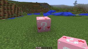 You have to survive with lucky blocks! Lucky Block Pink 1 7 10 Para Minecraft