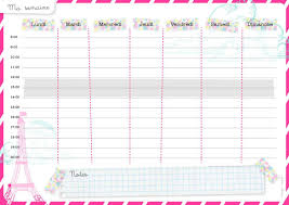 Menu De La Semaine Vierge Planning Hebdo De Repas Semainier A Imprimer Modele De Planning Semainier Semainier A Imprimer