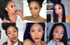 Show off breathtaking quick box braids in any length of hair. 12 Quick Easy Ways To Style Your Box Braids Kamdora