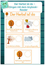 Der Herbst Ist Da Singen Mit Dem Anybook Reader Unterrichtsmaterial In Den Fachern Fachubergreifendes Musik In 2020 Anybook Reader Musikunterricht Musik