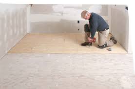 Use an intervening layer of a sheet of thinner . Prep A Subfloor For Tile Fine Homebuilding