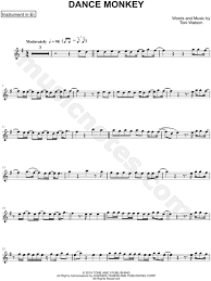 Tones And I Dance Monkey Eb Instrument Sheet Music Alto Or Baritone Saxophone In E Minor Download Print Sku Mn0205224