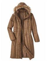 A good pair of coats will get you through anything. Haband Women S Long Quilted Puffer Jacket With Faux Fur Hood Eggplant Size Misses M Shefinds